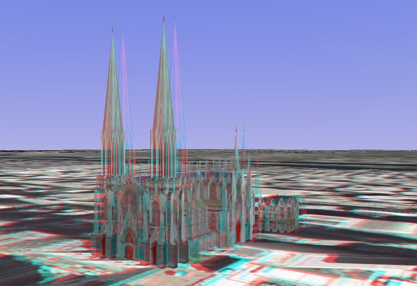 3d Anaglyph St Patrick S Cathedral New York